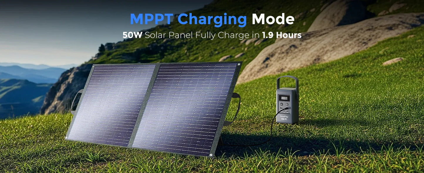 SolarPlay Q100 Power Bank 25000mAh Portable Power Station For Outdoor Battery Emergency Power Camping Solar Generator