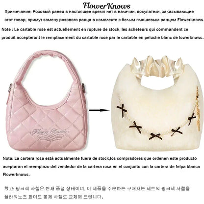 Makeup Flower Knows Set Swan Ballet Series Six Color Eyeshadow Palette Embossed Blusher Shine Lipstick Kit With Bag All In