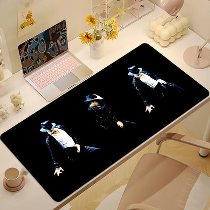 M-Michael J-Jackson Mouse Pad Large Desk Mat Keyboard Ergonomic Office Rubber PC Non-slip Anti-fray Home Custom Best Price