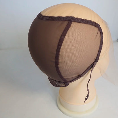 13*6inch lace front wig caps for making adjustable small wigs