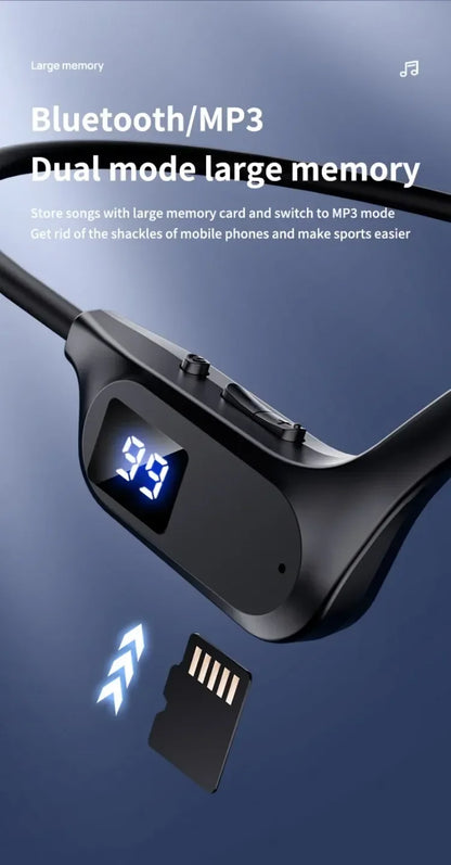 Original Bosete X7 Bone Conduction Wireless Headphones Bluetooth 5.3 Waterproof Ear Hook Sports Running Earphones With Mic