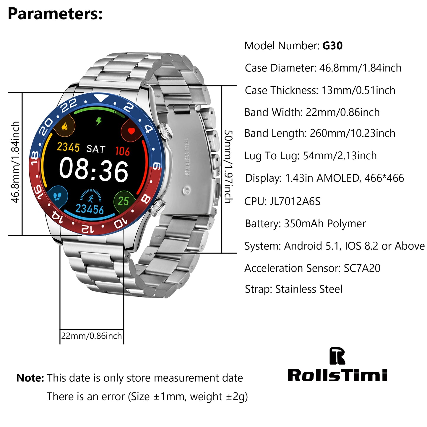 2026 new smart watch sleep monitoring Bluetooth call high-definition displaywrist  liftbright screen  round screen smart watch