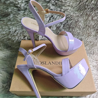Women Sexy Pumps Peep Toes Sandals Stilettos 14cm Elegant Platform High Heels Luxury Nighclub Party Wedding Jazz Dance Shoes