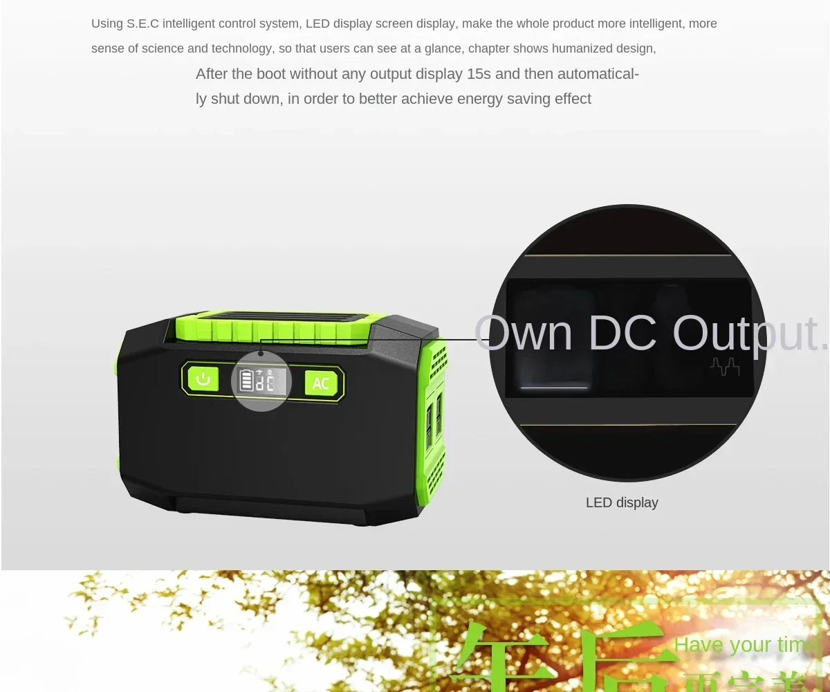 145Wh/173Wh 200W Portable Power Station 220V/110V Solar Generator Outdoor Emergency Mobile Power Bank For Camping Power LED