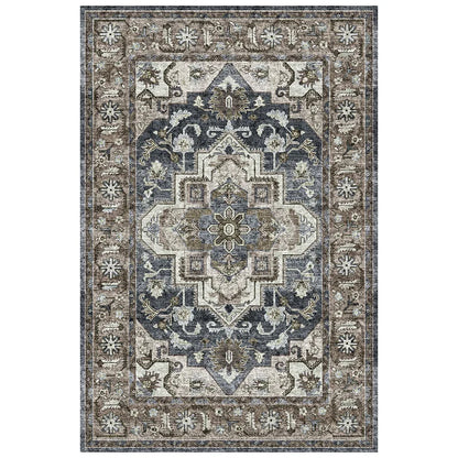 American Retro Style Rugs for Bedroom Large Area Living Room Decoration Anti-slip Carpet Washable Lounge Floor Mat Home Soft Rug
