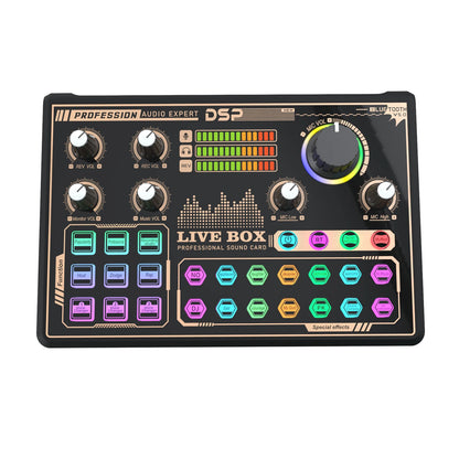 T0823 Podcast V9 Soung Card Musical Full Set Microphone Live Broadcast Sound Card With Multiple Sound Effects and Voice Changer