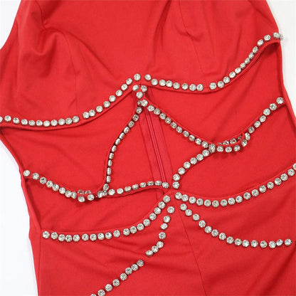 Doyerl One Piece Outfits Woman Rompers and Jumpsuits Rhinestone Rave Festival Clothing Party Club Diamonds Cut Out Sexy Overalls