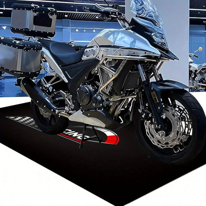 VIKAMA Racing Motorcycle Floor Mat Washable Non Slip Garage Display Rug for Corridor Bedroom Home Decor