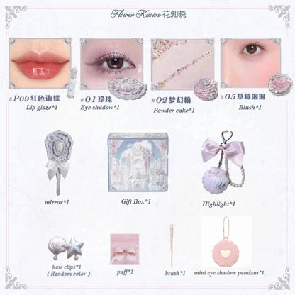 Flower Know Strawberry Cupid Box Collection Make Up Sets Cosmetics Full Set Palette Pressed Powder Blush Lipstick Mystery Box