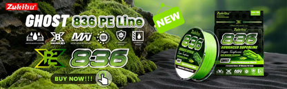 ZUKIBO Nanofil Crystal Unifilament Fishing Line Green Smooth Thin  Line Abrasion Resistant Zero Memory for Spinning Reels
