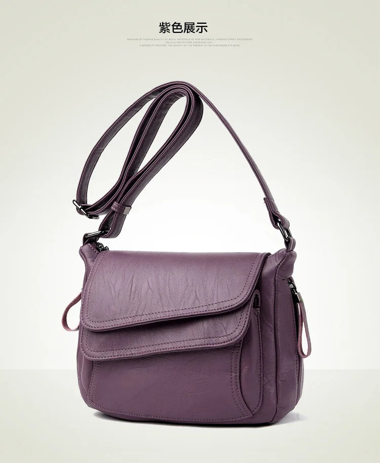 Luxury Designer Handbag High Quality Soft Leather Purses And Handbags Casual Shoulder Messenger Bags for Women 2024 New Sac