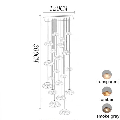 Modern Stair chandelier Pendant lights indoor lighting Ceiling lamp hanging light led Chandeliers for living room indoor lightin