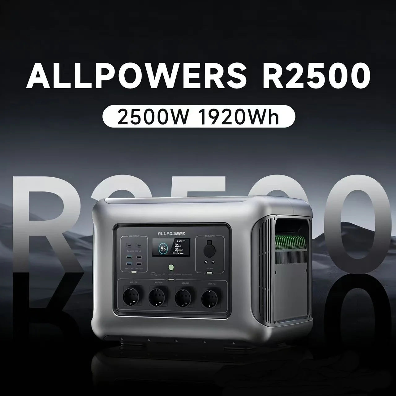 ALLPOWERS R2500 Portable Power Station 1920Wh LiFePO4 Battery 2500W Emergency Household Outdoor Power Supply for RV Travel