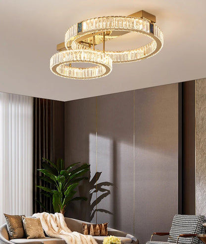 Home Decoration Pendant Lights, Luxury Crystal Living Room Chandelier, Bedroom Pendant Lamp, Ceiling Light, Indoor Lighting