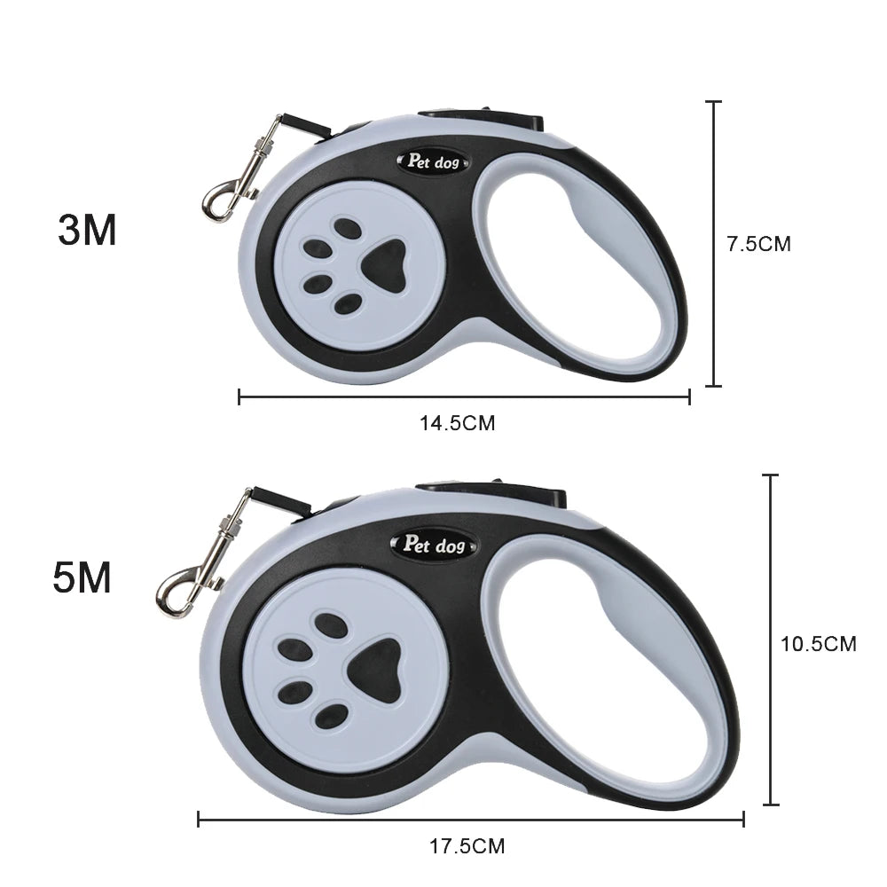 Automatic Retractable Dog Leash 3M/5M Strong Traction Rope with Anti-Slip Handle for Puppy Small Medium Dogs Cat Outdoor Walking