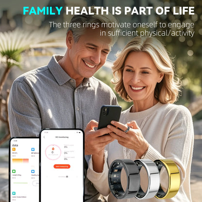 2026 Upgraded Smart Ring - Real-Time Health Monitoring, Steps, Distance, Exercise and Fitness, Sleep, Charging Case,Technological Fashion, Multiple Scenarios, Ideal Thanksgiving/Valentine'S Day/Christmas/New Year Gifts