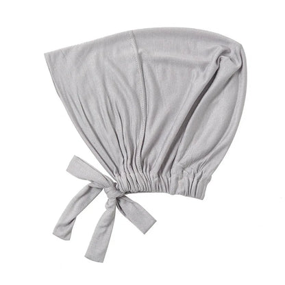 1PC Adjustable Inner Caps New Soft Solid Color Elastic Cap Modal Hijab Muslim Bonnet Underscarf Women Fashion Accessories
