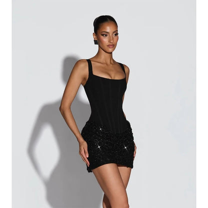 Solid Pleated Strapless Women's Dress Backless Off-shoulder High Waist Split Female Dresses 2026 Sexy Summer Evening Party Gown