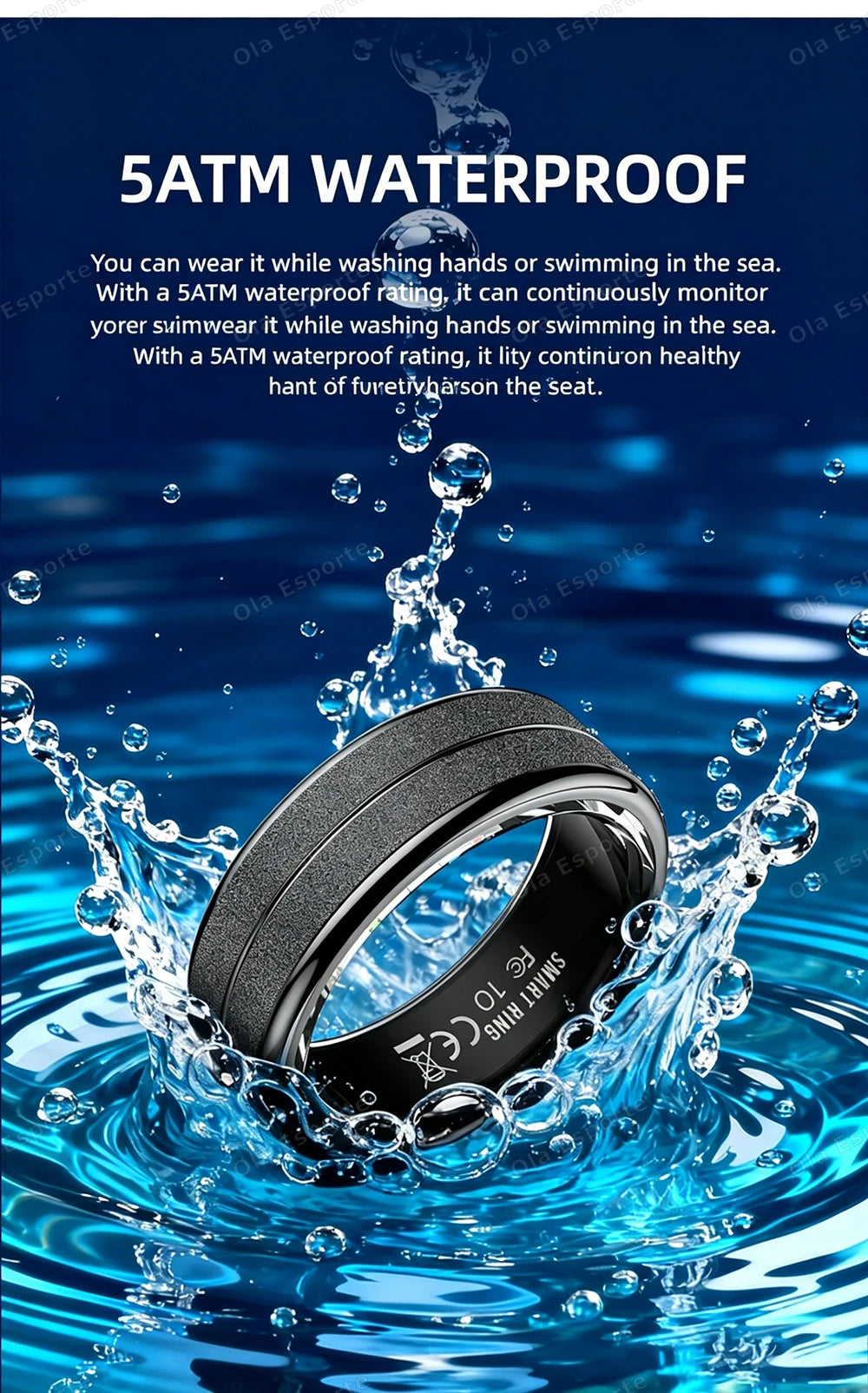 2026 New Smart Ring Bluetooth Heart Rate Body Temperature Monitor AI Health Analysis 5ATM Waterproof Sports Smartring Men Women