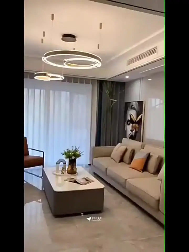 Modern rings long Pendant lights led Chandeliers for living room 2023 indoor lighting Ceiling lamp interior lighting Chandeliers