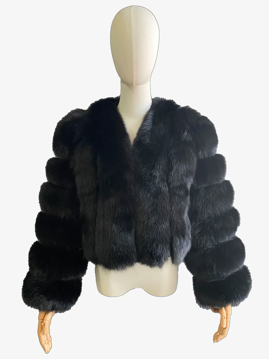 Short Real Fox Fur Coat Women Winter Thick Warm Tilted Strip Genuine Fur Jacket Luxury Collarless Outerwear Multi Colors