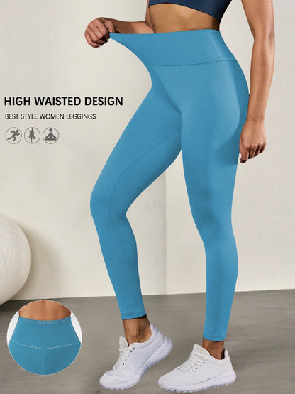 Women's Super Soft Leggings High Waisted Tummy Control No See Through Workout Yoga Running Athletic Push Up Gym Fitness Leggings
