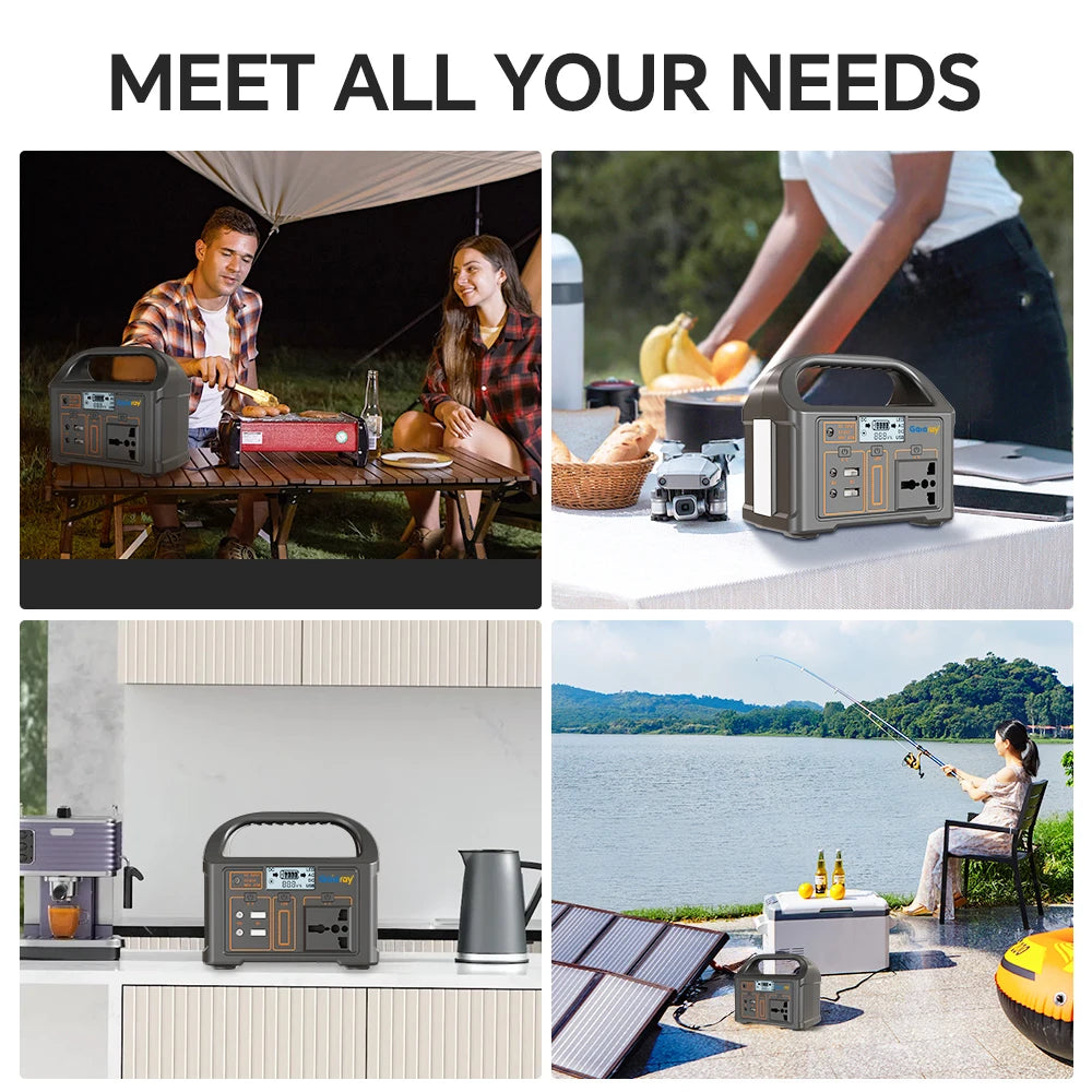 Gaiaray 100W Portable Power Station AC 220V 110V Solar Generator Outdoor Emergency Power Bank 76.8Wh LiFePO4 Battery For Camping