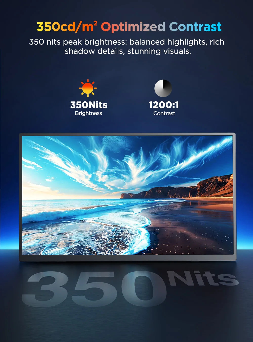 UPERFECT 4K Portable Touch Monitor 15.7" 3840 * 2160 UHD w/USB-C HDMI Laptop Display 1200:1 100% RGB IPS 10-Point Touch Screen