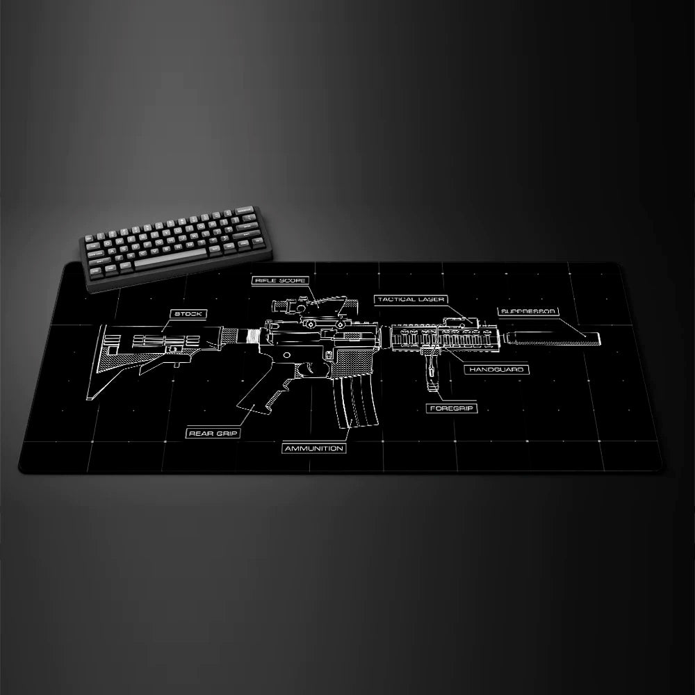 Spaceship space sci-fi console display plane large mouse pad XXL 90x40cm Rubber Anti-slip Gaming Keyboard Mats game accessories