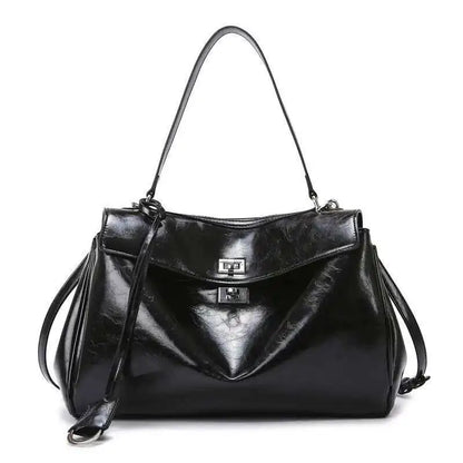 Luxury Fashion Leather Women's Tote Bag Lazy Bag Rodeo Briefcase Handbag Underarm Bags Large Capacity Crossbody Shoulder Bag