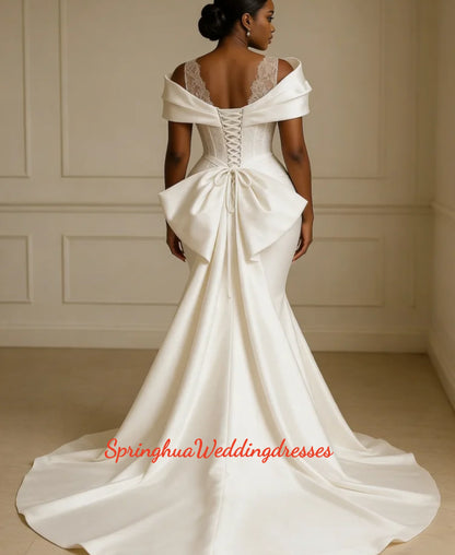 Customized African Ball Gown Luxury High Quality Wedding Dresses Long Sleeve Bride's Gowns Bridal Bride Gown Vestidos De Novia