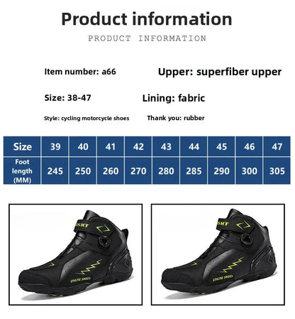 Motorcycle Boots Men Motor Motorbike Riding Shoes Anti-fall Motobike Shoes Motocross Off-Road Racing Boots Botas De Motocicleta