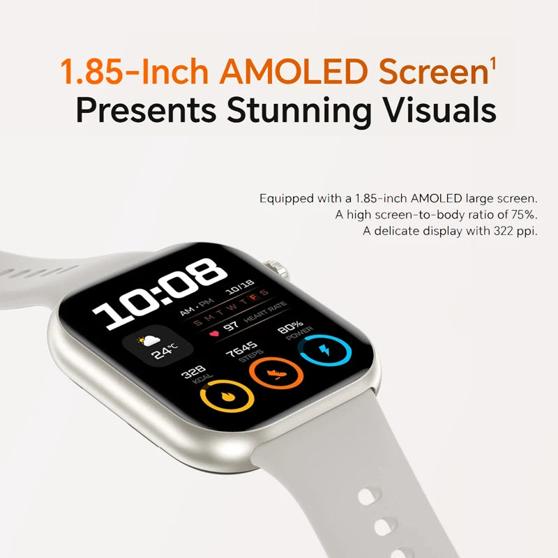 HONOR CHOICE Watch 2i Global Version 14-Day Long Battery life 1.85" AMOLED Screen Smart Watch Bluetooth Call on Watch