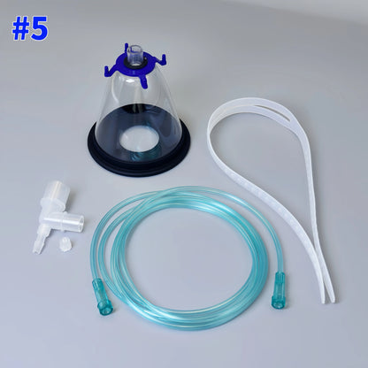 Animal anesthesia oxygen mask, universal nebulization oxygen mask for dogs and cats, animal anesthesia respiratory mask