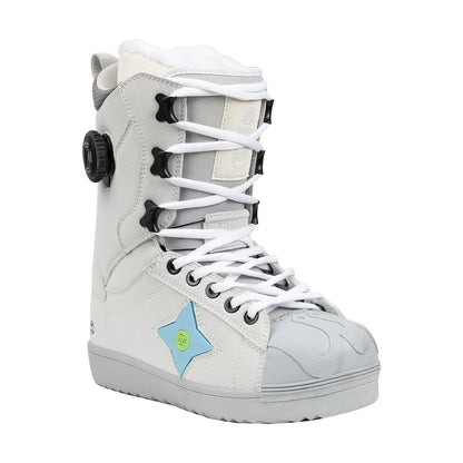 LILKINGS Wishing Star Snowboard Boots Side Buckle Lacing Quick Entry Thermo Liner Women Men 36-45