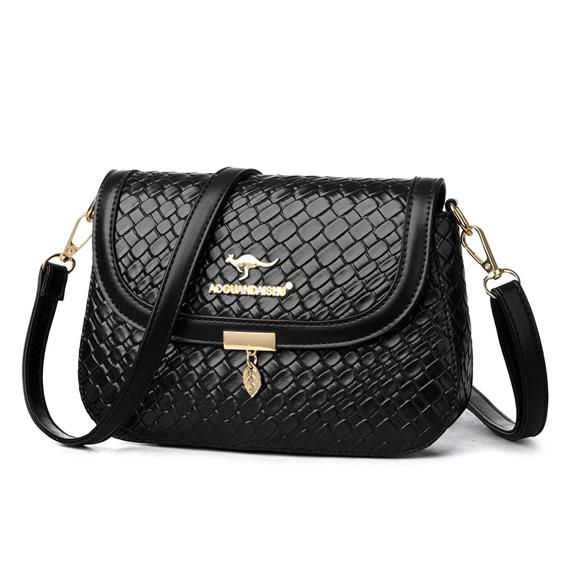 High Quality Soft Leather Purse Fashion Women Shoulder Messenger Bag Multi-pocket Wear-resistant Bag Luxury Ladies Handbag Sac
