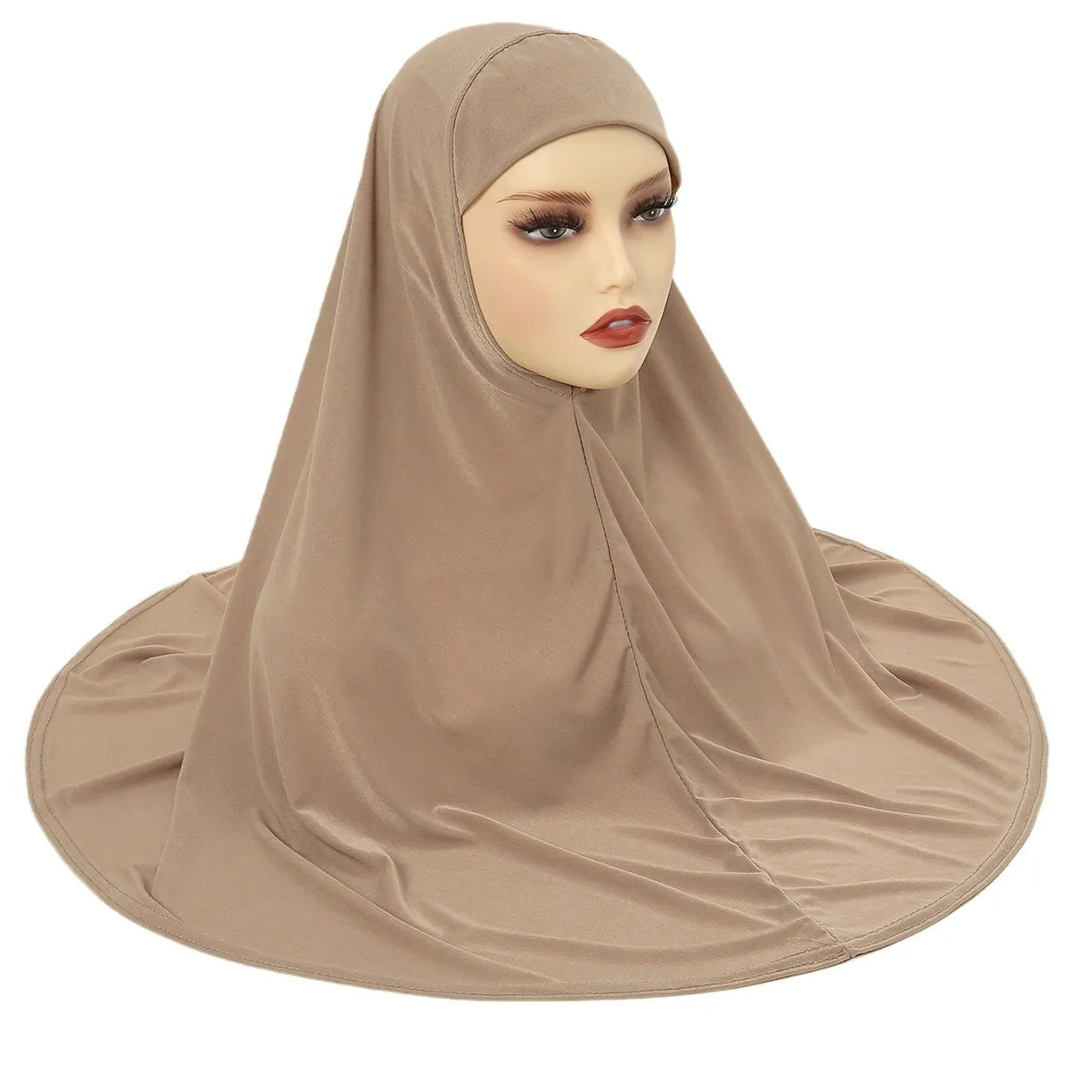 80*90cm Hot Sale Crystal Linen Malay Scarf Fashion Solid Color Pull-On Headscarf