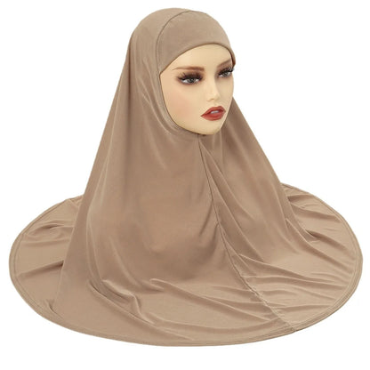 80*90cm Hot Sale Crystal Linen Malay Scarf Fashion Solid Color Pull-On Headscarf