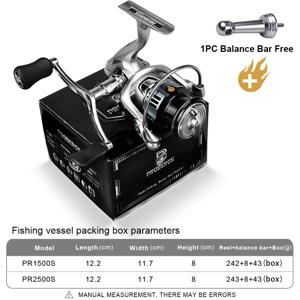 Spinning Fishing Reel 7+1BB Stainless Steel Bearings 5.2:1 6KG Max Drag Left Right Handle Saltwater Freshwater Lure Reel Tackle