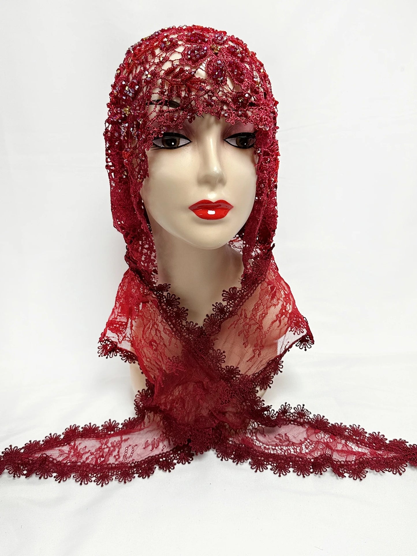 Latest High Quality Muslim Women Prayer Hat Lace Dubai Turban Cap Ready to Wear Hat Prayer Islam Saudi Arabia Lace Hijab