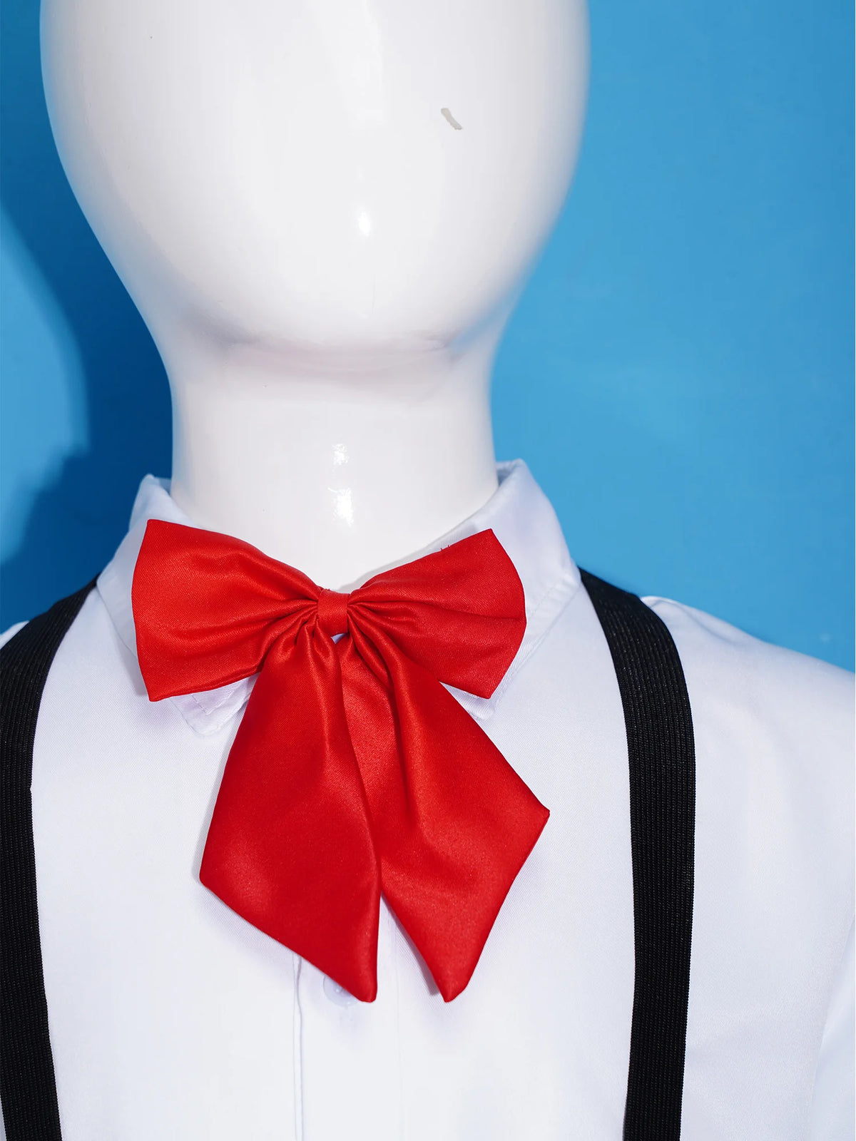 Children Girls Choir Outfits School Uniform Bow Tie Shirt with Suspender Skirt and Socks Schoolgirls Stage Performance Costume