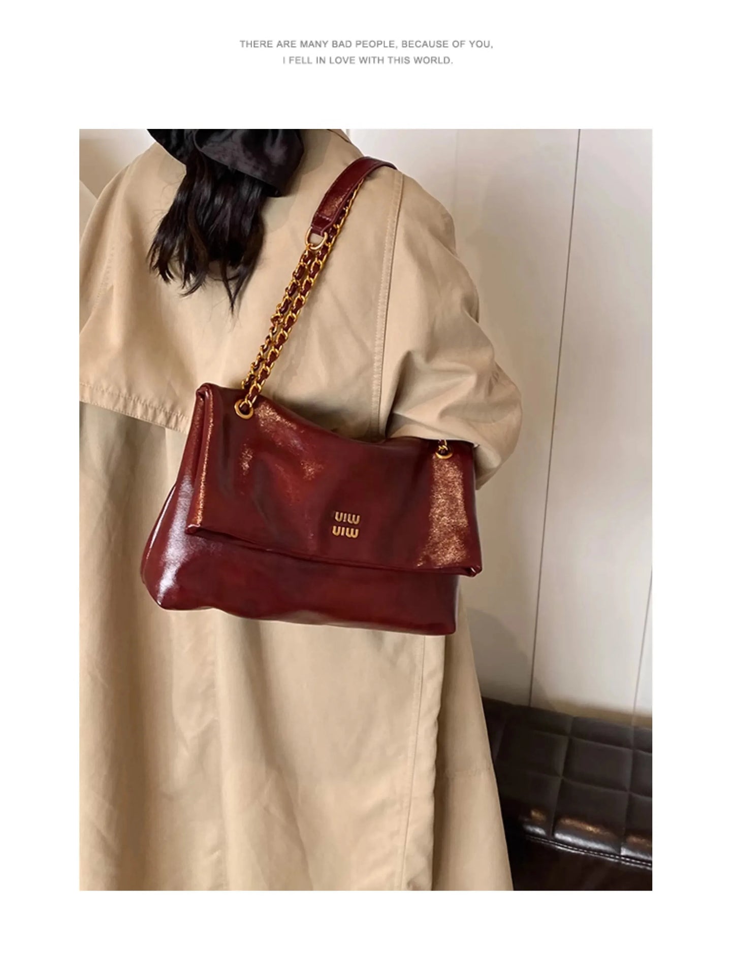 High-quality designer large-capacity underarm tote bag female 2026 new wild light luxury high-end commuter chain messenger bag