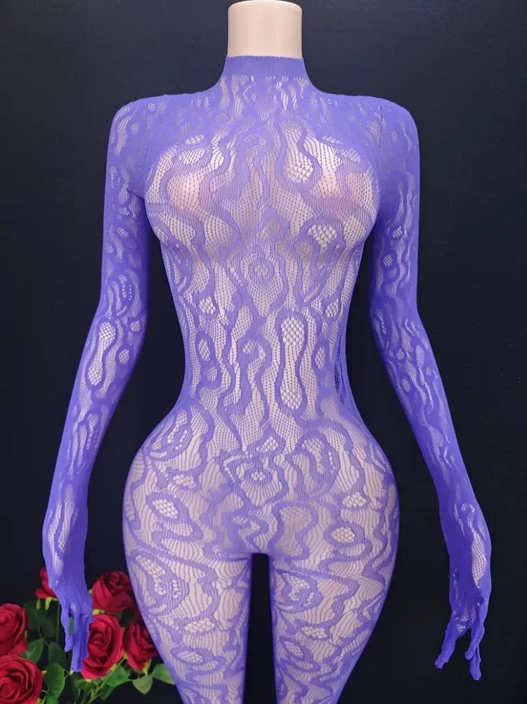Hot Sexy Leopard Fishnet Bodysuit Women Sexy Lingerie Porn Roleplay Outfits Full Bodystockings Lace Underwear Fashion Jumpsuit