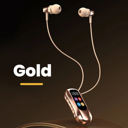 Elough Lavalier Bluetooth Earphones K-song Ear Return LED Screen Card Insertion/Bluetooth Earphones Ultra Long Battery Life