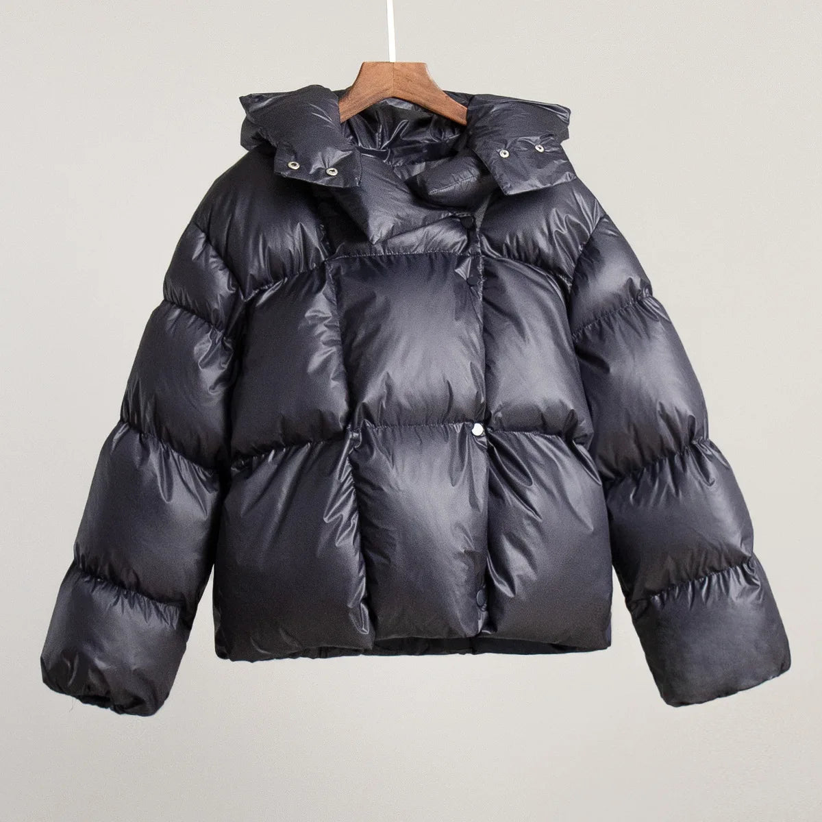 2026 Women Winter Coat Long Sleeve Big Hooded Thick Cotton Down Coat Women Tops Loose Style Warm Jacket Coat Casaco Feminino