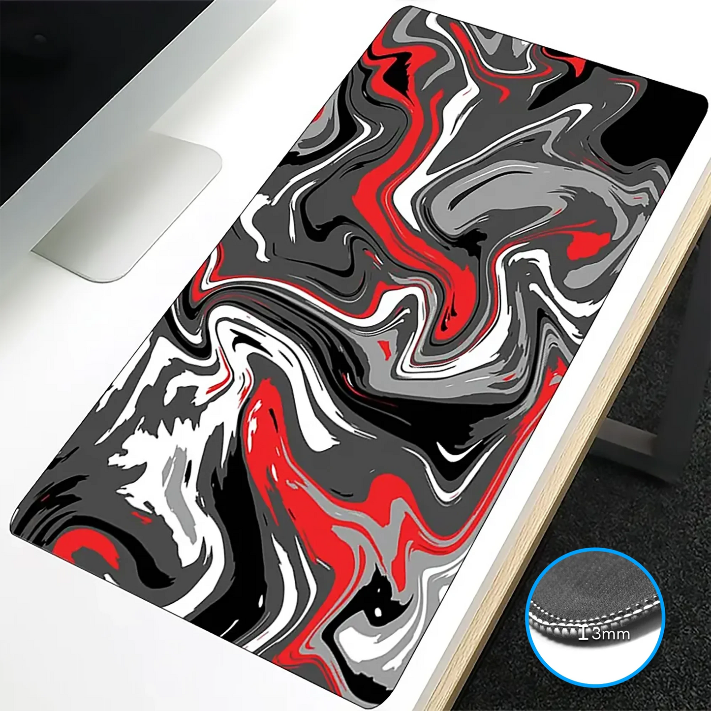 VIKAMA Large Mouse Pad Great Wave off Kanagawa Design Non-Slip Gaming Desk Mat for Office And Gaming Desktop Decoration