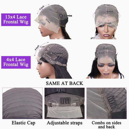 2026 new Front Human Hair Bone Straight Wigs Cheap Short Bob Wig Brazilian Preplucked Lace Frontal Wigs 100% Human Hair