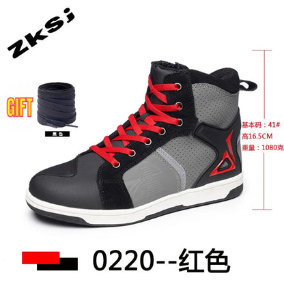 New Arrival Moto Boots Men Motobiker Shoes Motocross Boots Anti Fall Riding Boots for Road Racing Parkour Shoes Knight Equipment