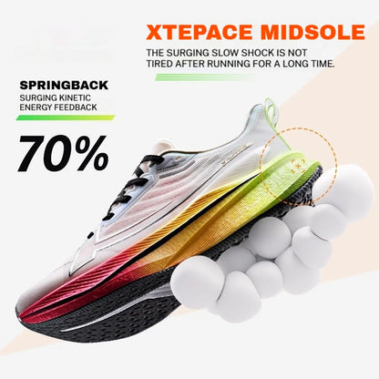 Xtep 2000km 3.0 Running Shoes For Women 2025 Spring Sneakers Cushioning Training Jogging Wear-Resistant Lightweight 875118110034
