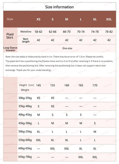3Pc Set Japanese Korean School Uniforms Multicolor Sweater&Plaid Pleat Skirt with Bow Jk Uniform Suit Graduation Costumes Women